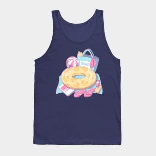 The summer beach things Tank Top